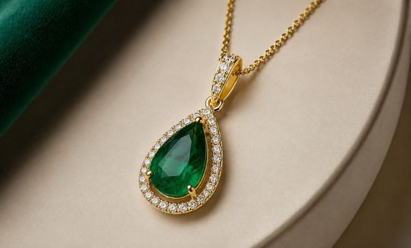 Pendentifs emeraude en or : choisis la beauté intemporelle et unique des bijoux