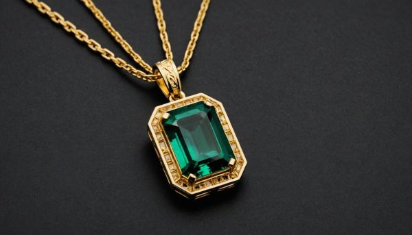 Pendentifs emeraude en or : choisis la beauté intemporelle et unique des bijoux